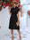 Buttoned Tie Waist Short Sleeve Dress - store name