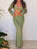 Tied Long Sleeve Top and Skirt Cover Up Set