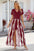 Smocked High-Low Printed Surplice Dress - store name
