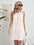 Eyelet Grecian Neck Mini Dress - store name