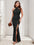 Slit Ruched Halter Neck Sleeveless Dress - store name