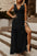 Slit Lace Detail V-Neck Dress - store name