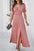 Slit V-Neck Short Sleeve Dress - store name