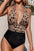 Leopard Halter Neck Sleeveless One-Piece Swimwear