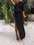 Slit Openwork Single Shoulder Knit Dress - store name