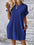 Pocketed Round Neck Short Sleeve Dress - store name