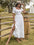 Square Neck Flounce Sleeve Midi Dress - store name