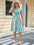 Printed Tie Waist Short Sleeve Dress - store name
