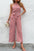 Polka Dot Grecian Wide Leg Jumpsuit