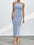 Round Neck Wrap Midi Cami Dress - store name