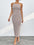 Round Neck Wrap Midi Cami Dress - store name