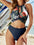 Cutout Halter Neck Two-Piece Swim Set