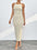 Round Neck Wrap Midi Cami Dress - store name