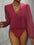 Ruched Surplice Long Sleeve Bodysuit - store name