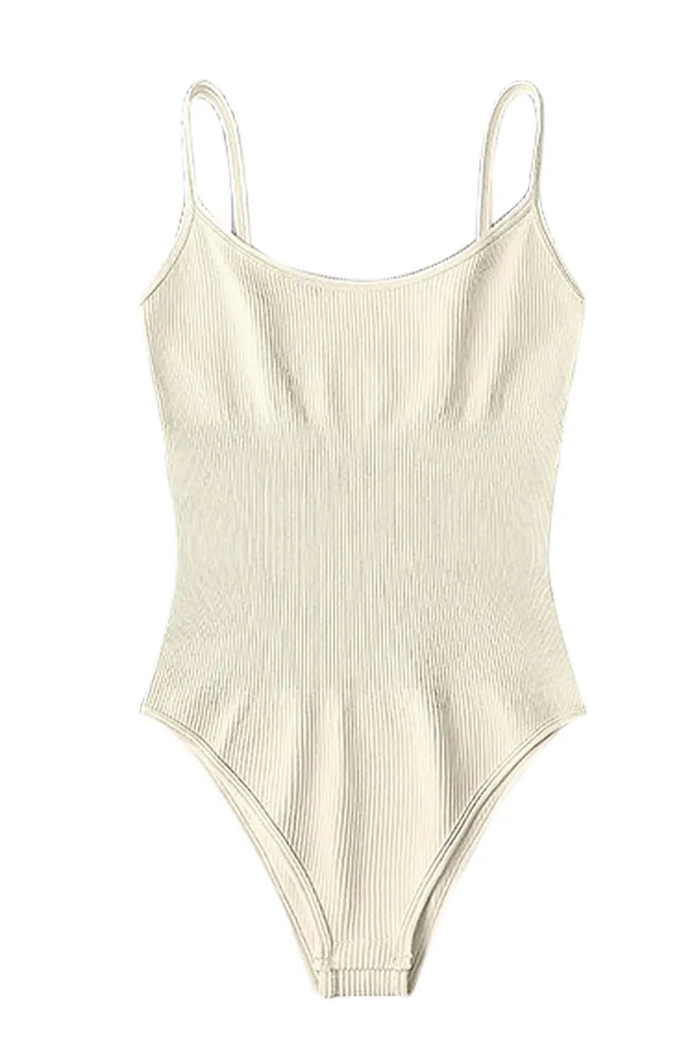 Scoop Neck Spaghetti Strap Bodysuit - store name