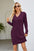 Cable-Knit Long Sleeve Sweater Dress - store name