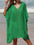 Cutout V-Neck Three-Quarter Sleeve Cover Up