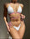 Zweiteiliges Bikini-Set mit Neckholder und Kontrast