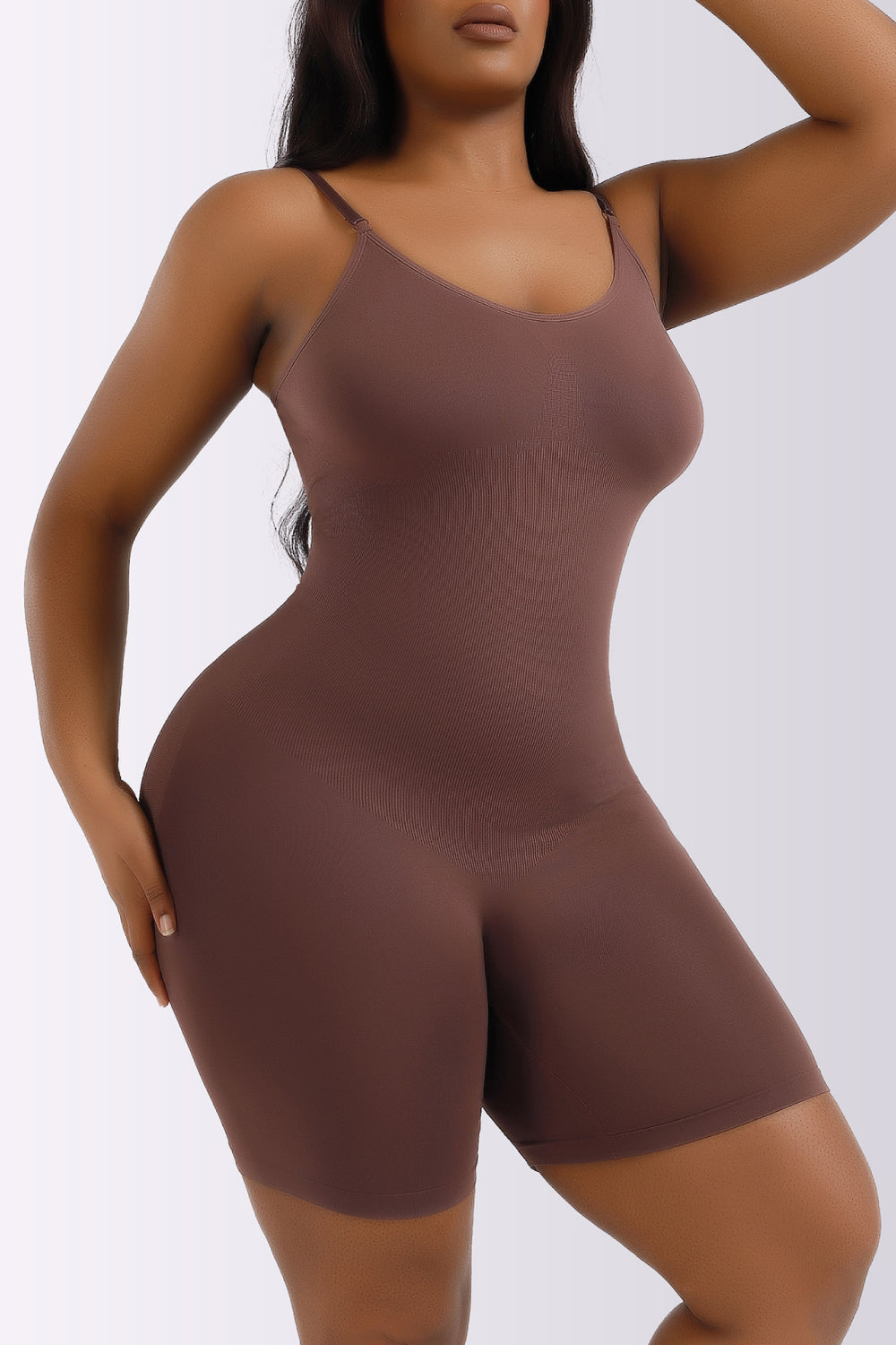 Full Size Spaghetti Strap Shaping Romper - store name