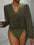 Ruched Surplice Long Sleeve Bodysuit - store name