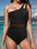 Cutout Single Shoulder One-Piece Swimwear