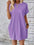 Pocketed Round Neck Short Sleeve Dress - store name