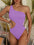 Cutout One Shoulder One-Piece Swimwear