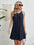 Eyelet Grecian Neck Mini Dress - store name