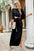 Cutout Split Puff Sleeve Maxi Dress - store name