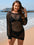 Backless Boat Neck Long Sleeve Cover Up