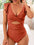 Cutout Flounce Sleeve One-Piece Swimwear