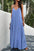 Backless Maxi Cami Dress with Pockets - store name