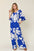 Double Take Full Size Printed Tie Back Wide Leg Jumpsuit